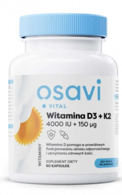 Osavi Vitamina D3 4000IU + K2 150mcg - 60 capsule — preț și oferte