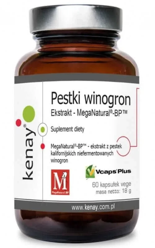Extract de semințe de struguri Mega Natural-BP 60 capsule) Kenay — preț și oferte