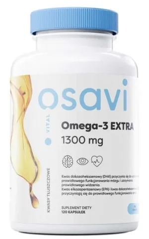 Osavi Omega-3 EXTRA, 1300 mg lemon 120 capsule