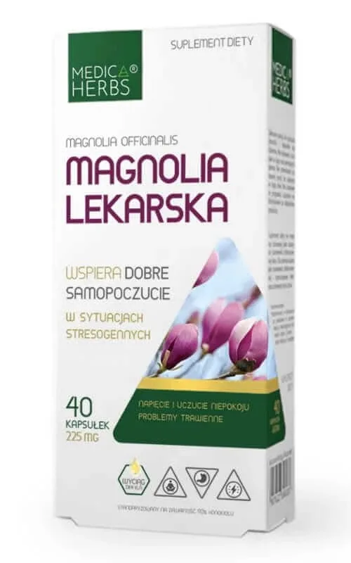 Magnolia medicinală 225mg, 40 capsule Medica Herbs — preț și oferte