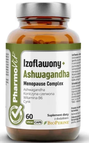 Isoflavone + Ashwagandha Menopause Complex 60 capsule PharmoVit Clean Label