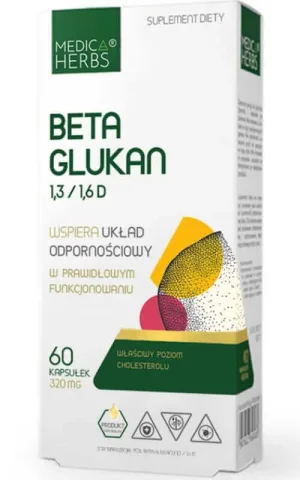 Beta Glucan 1,3/1,6D 320mg 60 capsule Medica Herbs