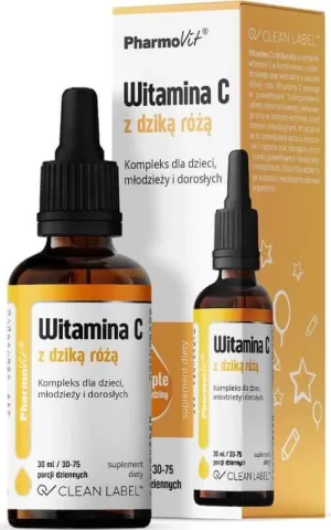 Vitamina C cu măceșe - Complex pentru copii, adolescenți și adulți 30 ml Pharmovit