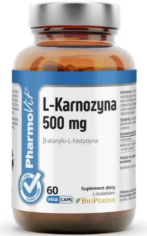 L-Carnosină 500 mg 60 capsule Pharmovit Clean Label