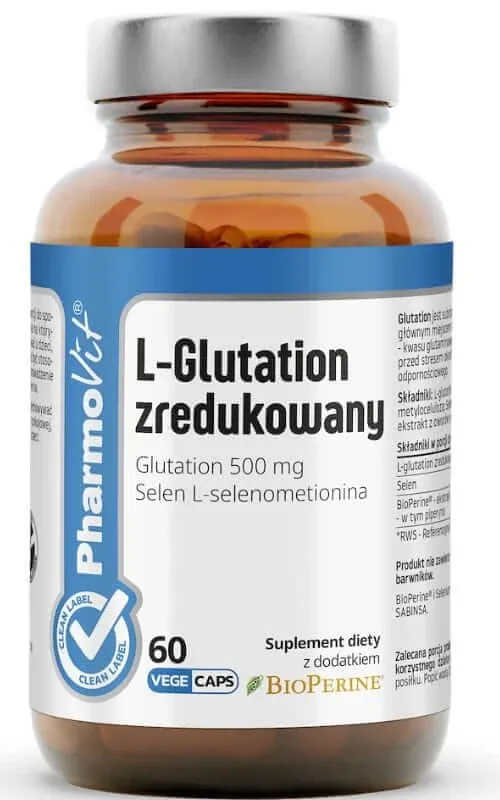 L-Glutation redus + seleniu 60 capsule Pharmovit Clean Label — preț și oferte