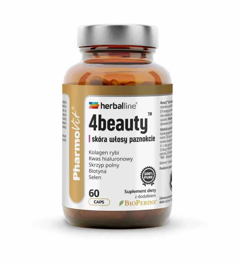 Pharmovit Herballine 4beauty piele păr unghii 60 capsule — preț și oferte