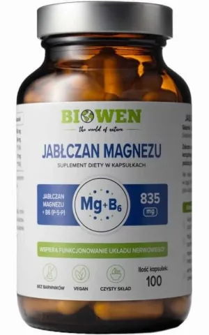 Malat de magneziu - 100 capsule Biowen