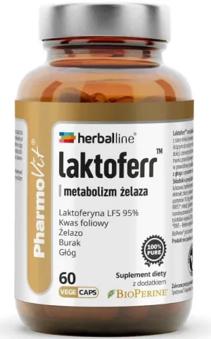 Pharmovit Herballine Lactoferr - metabolismul fierului 60 capsule
