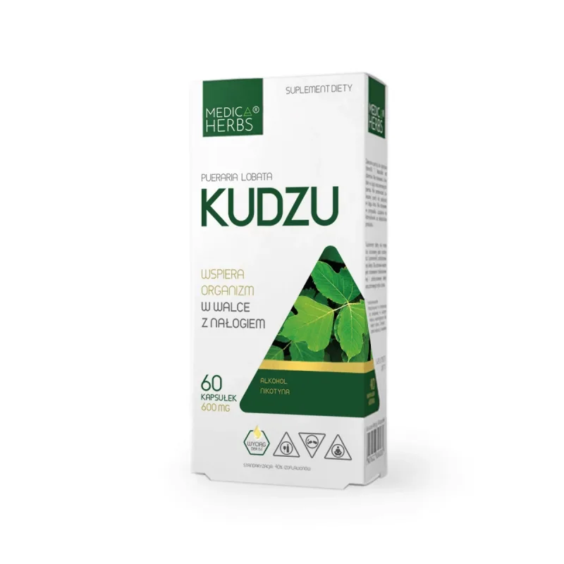 Medica Herbs Kudzu 600mg, 60 capsule Medica - Pro Natura — preț și oferte
