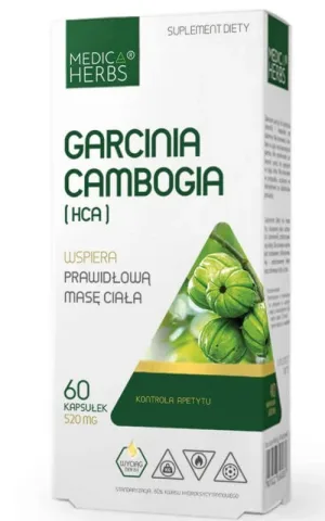 Garcinia Cambogia (HCA) 520mg, 60 capsule MEDICA HERBS