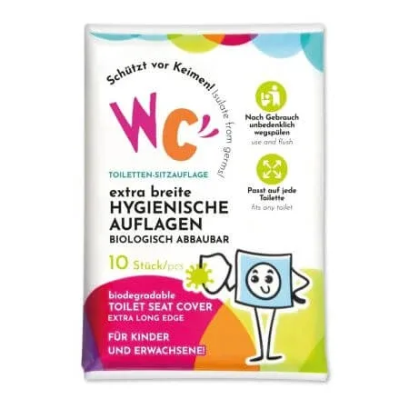 Protectie de unica folosinta pentru wc, 10 bucati, WuCetki — preț și oferte