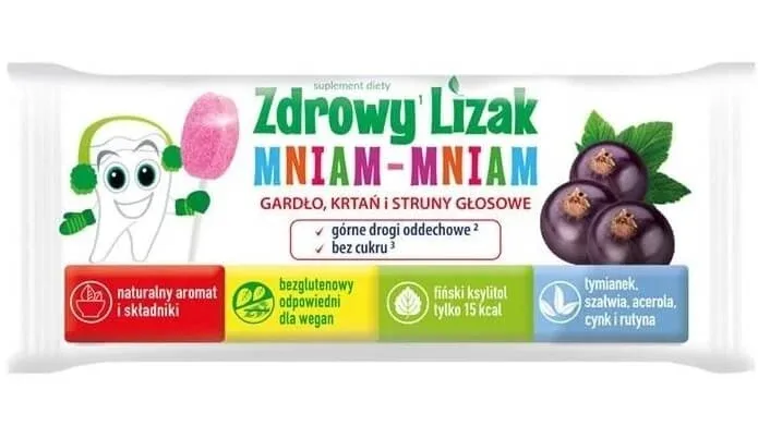 Healthy Yummy Yummy Lollipop gât, laringe, corzi vocale, 1 buc Mniam — preț și oferte