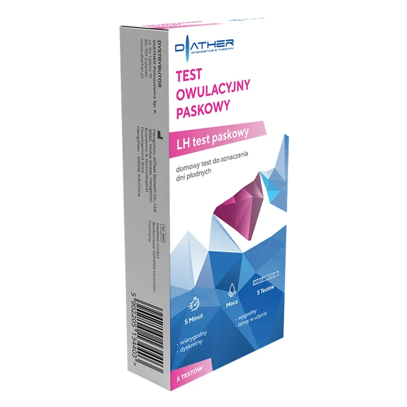 Diather, bandă de testare a ovulației, 5 bucăți — preț și oferte