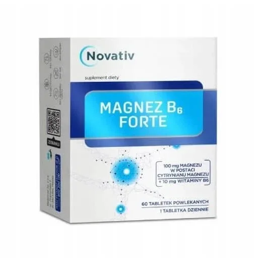 Novativ Magneziu B6 Forte, 60 comprimate — preț și oferte