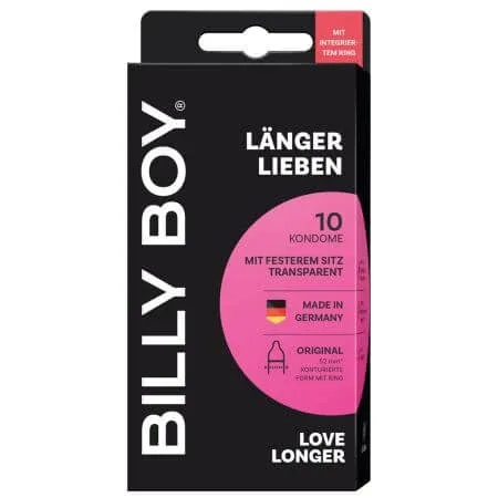Prezervative Love Longer, 10 bucati, Billy Boy — preț și oferte