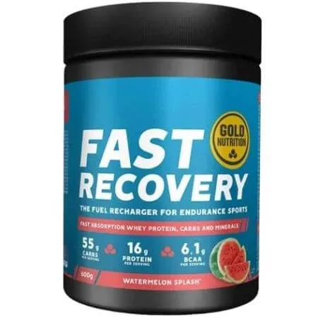 Pudra proteica cu aroma de pepene rosu Fast Recovery, 600 g, Gold Nutrition — preț și oferte