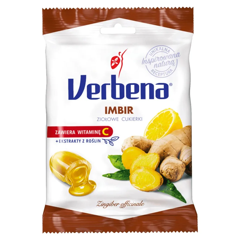 Verbena Ginger, bomboane pe bază de plante cu vitamina C, 60 g — preț și oferte