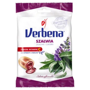 Verbena Sage, bomboane pe bază de plante cu vitamina C, 60 g