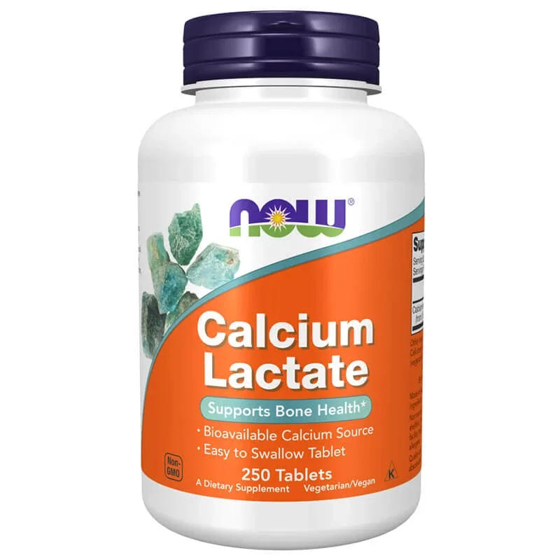 Now Foods Lactat de calciu, lactat de calciu, 250 comprimate vegetariene — preț și oferte