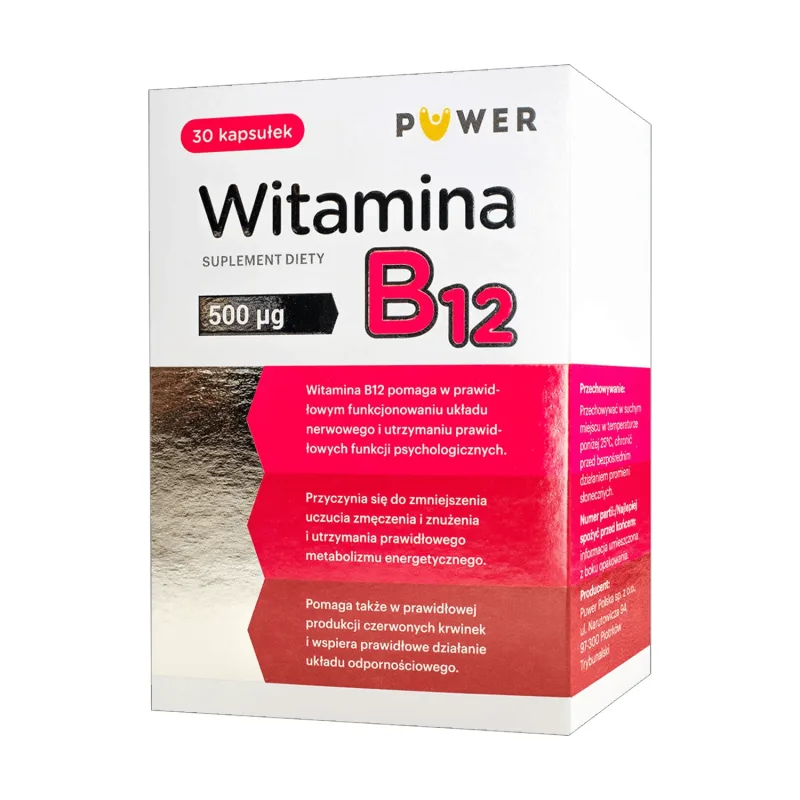 Vitamina B12 500 µg, 30 capsule — preț și oferte