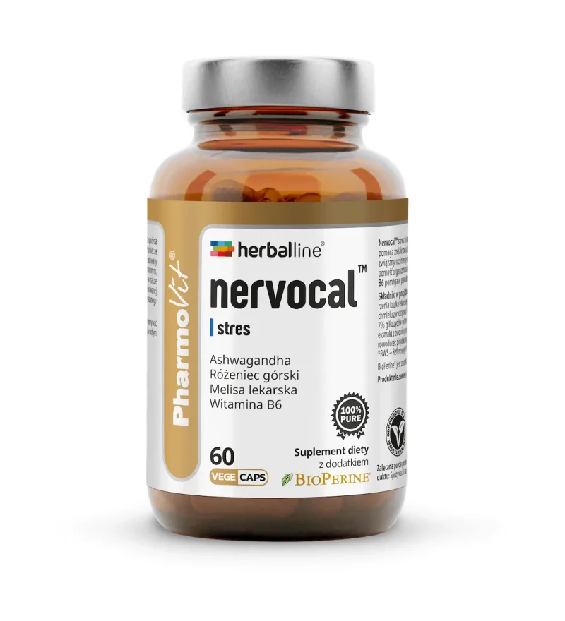 Herballine Nervocal stres 60 capsule — preț și oferte