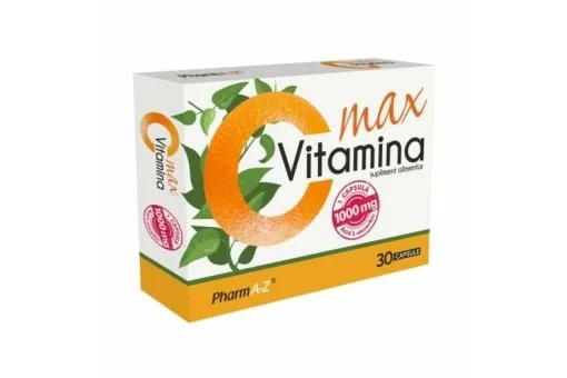 Vitamina C Max 1000mg, 30 capsule, PharmA-Z — preț și oferte