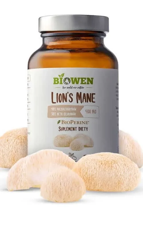 Coamă de leu coneflower 400mg. 90 capsule Biowen Biodio — preț și oferte