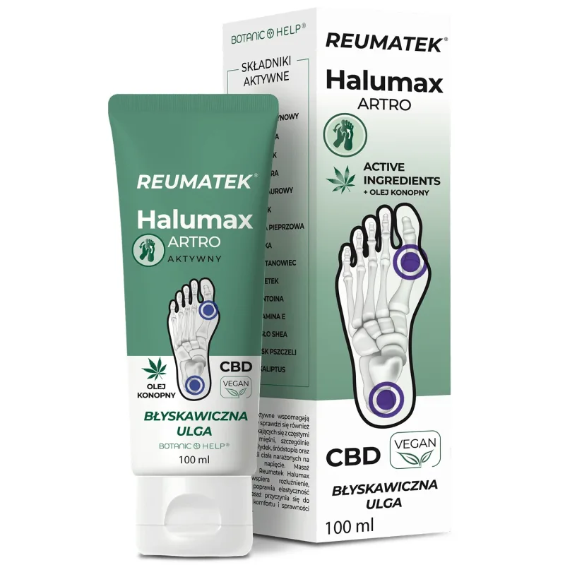 Botanic Help Rheumatek Halumax Artro, unguent pentru picioare, 100 ml — preț și oferte