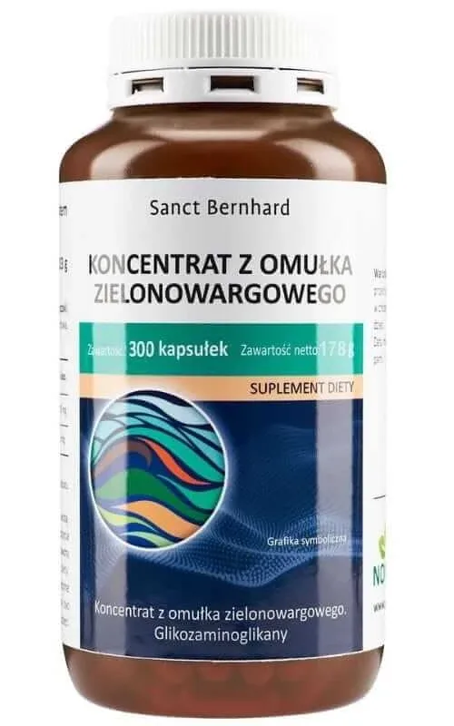 Extract de moluște cu buze verzi (500 mg) 300 caps Sanct Bernhard — preț și oferte