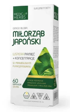 Ginkgo biloba 120mg, 60 capsule Medica Herbs