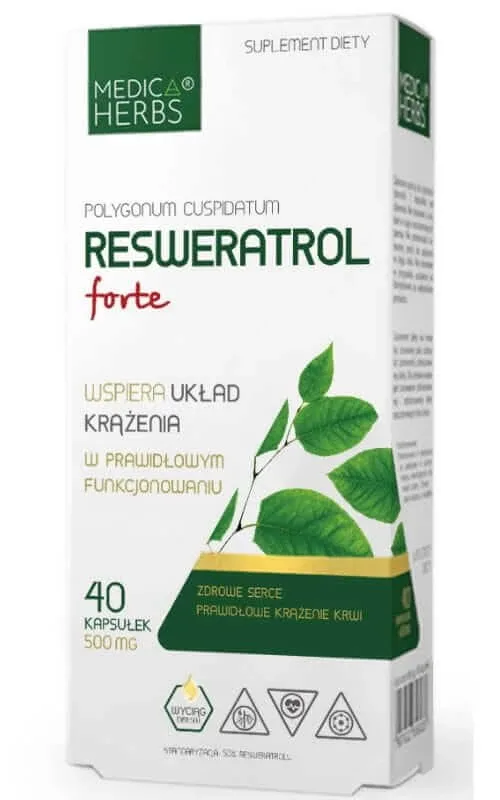 Resveratrol forte 250mg, 40 capsule Medica Herbs — preț și oferte
