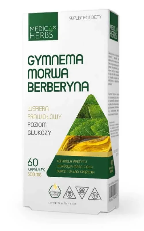 Gymnema, Mulberry, Berberine 60 capsule Medica Herbs — preț și oferte
