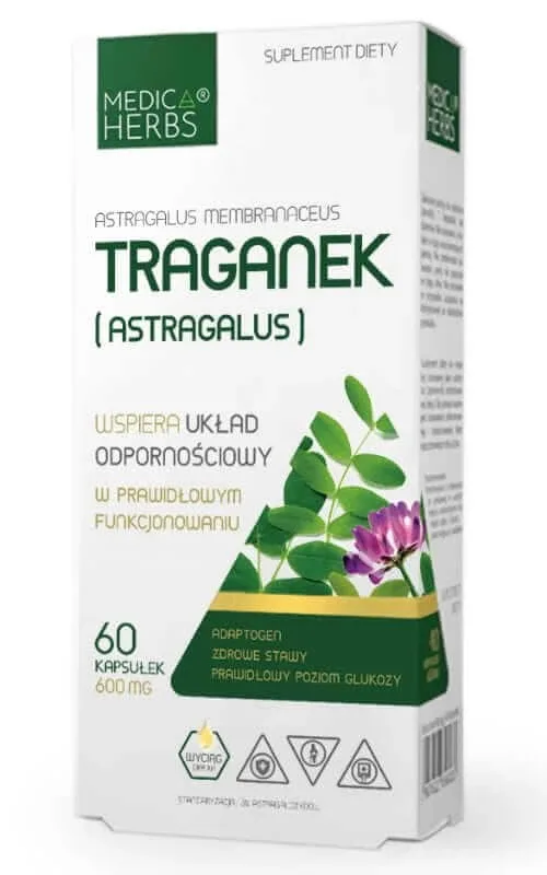 Astragalus 600mg, 60 capsule Medica Herbs — preț și oferte