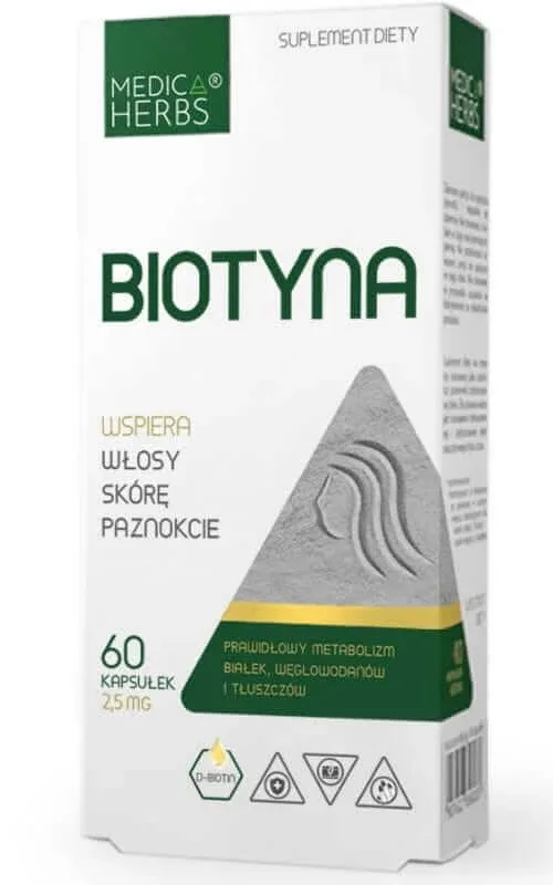 Biotină 2.5mg, 60 capsule Medica Herbs — preț și oferte