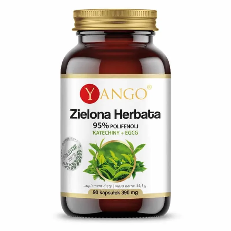 Ceai verde - 95% polifenoli - Catechine + EGCG (90 capsule) Yango — preț și oferte