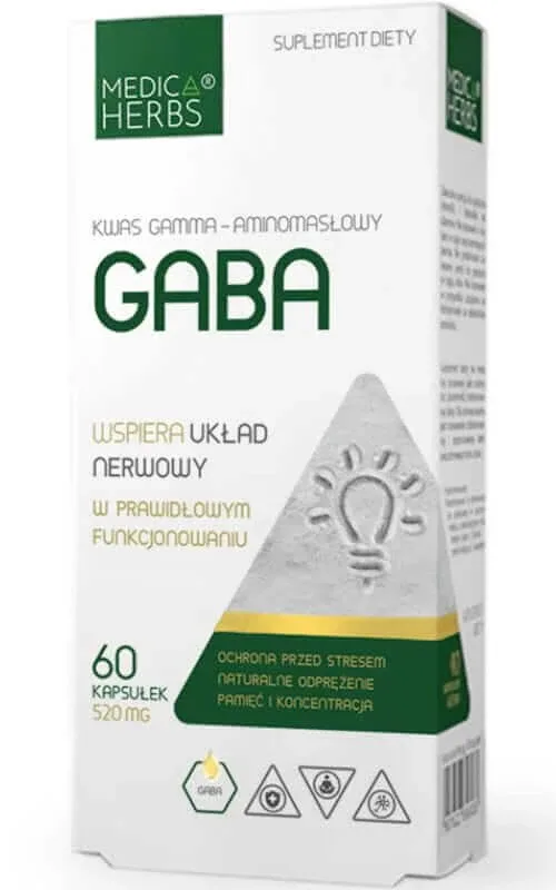 Gaba 520mg, 60 capsule Medica Herbs — preț și oferte