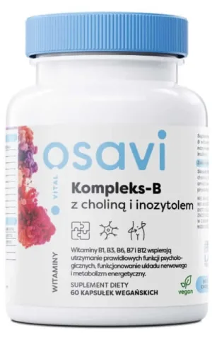 Osavi Complex-B cu colină și inozitol 60 capsule