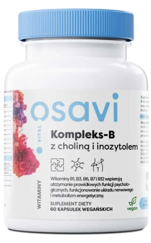 Osavi Complex-B cu colină și inozitol 60 capsule — preț și oferte