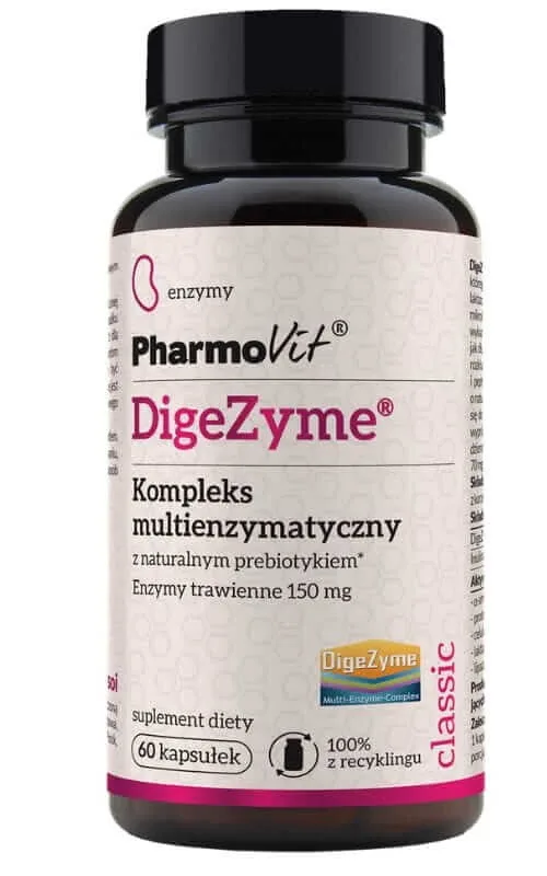 Digezyme® 150 mg complex multienzimatic 60 capsule Pharmovit — preț și oferte