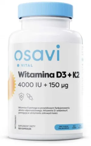 Osavi Vitamina D3 4000IU + K2 150mcg - 120 capsule