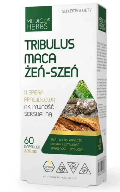 Tribulus Maca Ginseng 60 capsule Medica Herbs — preț și oferte