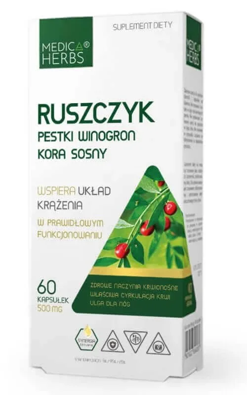 Ragweed, semințe de struguri, scoarță de pin 60 capsule Medica Herbs — preț și oferte