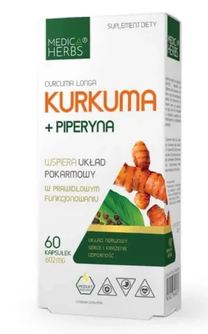 Turmeric + Piperine 60 capsule Medica Herbs