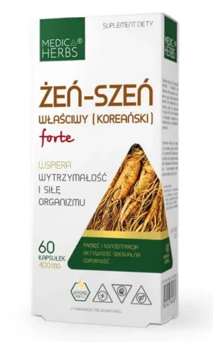 Ginseng (coreean) forte 400mg 60 capsule Medica Herbs