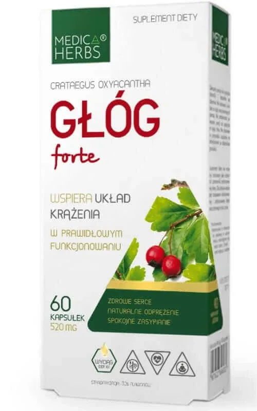 Hawthorn Forte 60 capsule Medica Herbs — preț și oferte