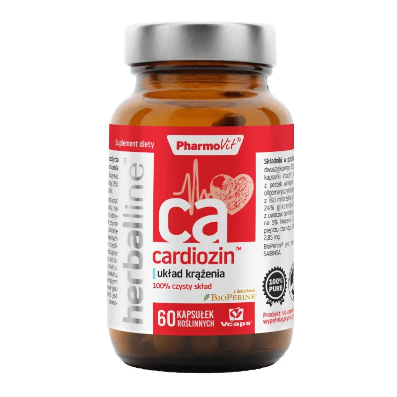 PharmoVit HerbalLine Cardiozin Sistem cardiovascular, 60 capsule pe bază de plante — preț și oferte