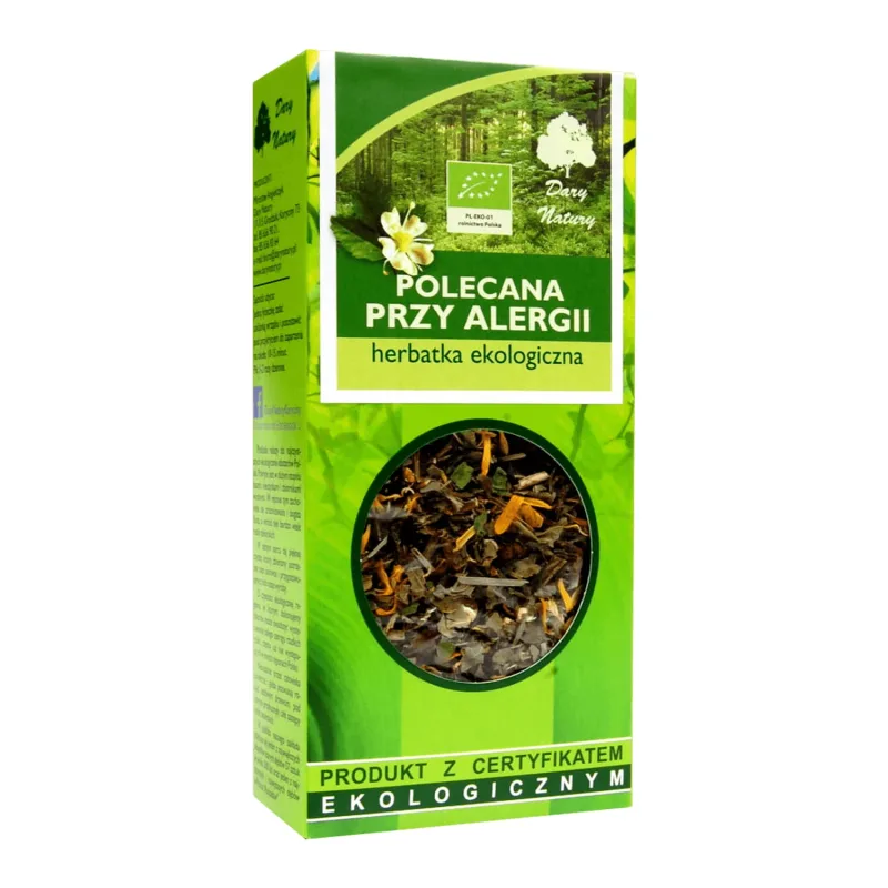 Ceai pentru alergii Gift of Nature, organic, 50 g Dary Natury — preț și oferte