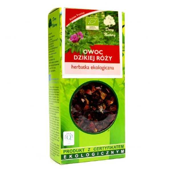 Darya Natury Owoce Dziurkiej Róży (Rosehip), ceai organic, 50 g Dary Natury — preț și oferte