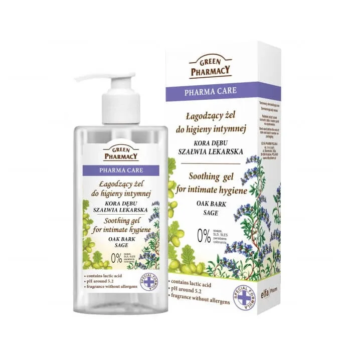 Green Pharmacy, gel de igienă intimă, calmant, 300 ml — preț și oferte