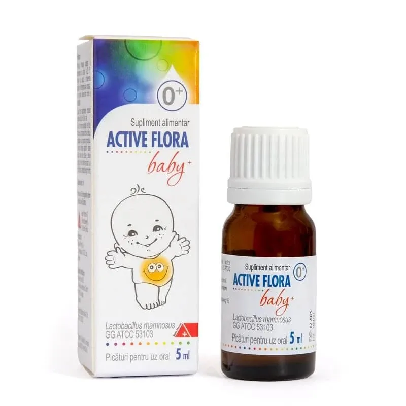 Picaturi orale probiotice Activ Flora Baby+, 5 ml, Master Pharma — preț și oferte